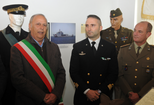 Il vicesindaco di Anzio, Giorgio Zucchini durante l'inaugurazione