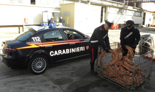 Il-rame-recuperato-dai-Carabinieri