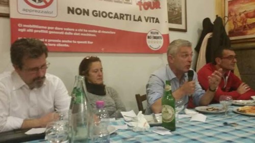 Da sin. i Senatori Giovanni Endrizzi, Elena Fattori e Nicola Morra 