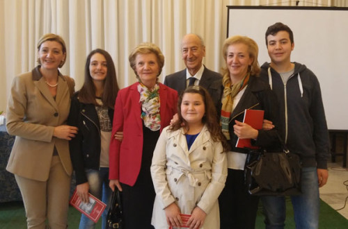 Il professore Renato Mastrostefano con la famiglia